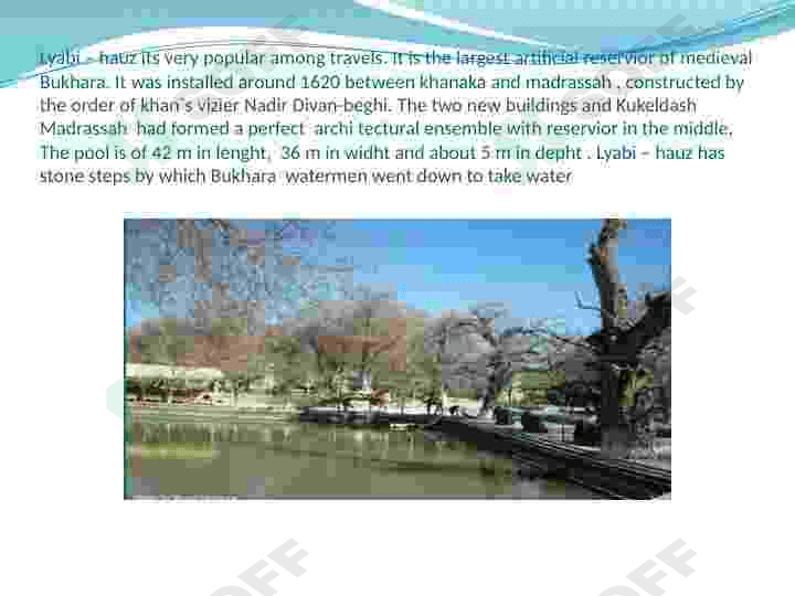 HISTORICAL MONUMENTS OF BUKHARA 7
