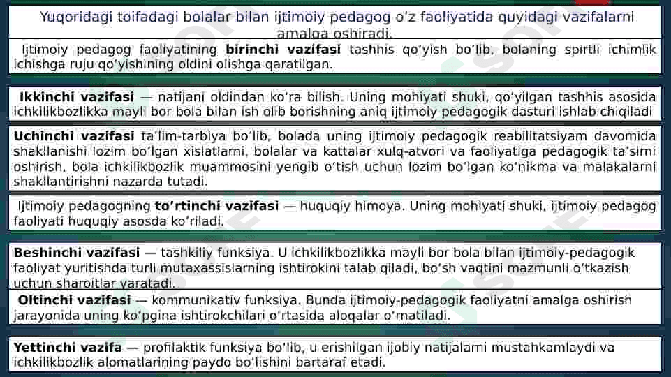 Ijtimoiy - pedagogik faoliyat metodikasi va texnologiyalari. 7