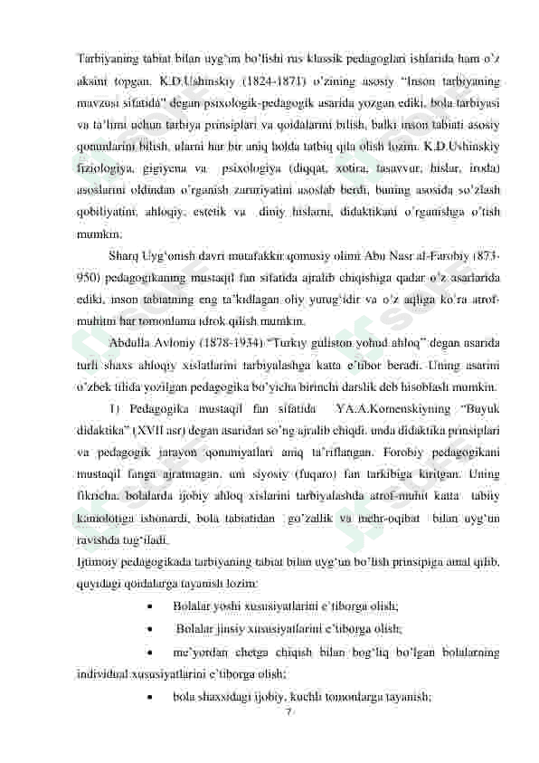 INGLIZ TILIDA TOG'LAR, TOR DARALAR VA G’ORLARNI  O’RGATISH ISHLANMA-LOYIHASI 7