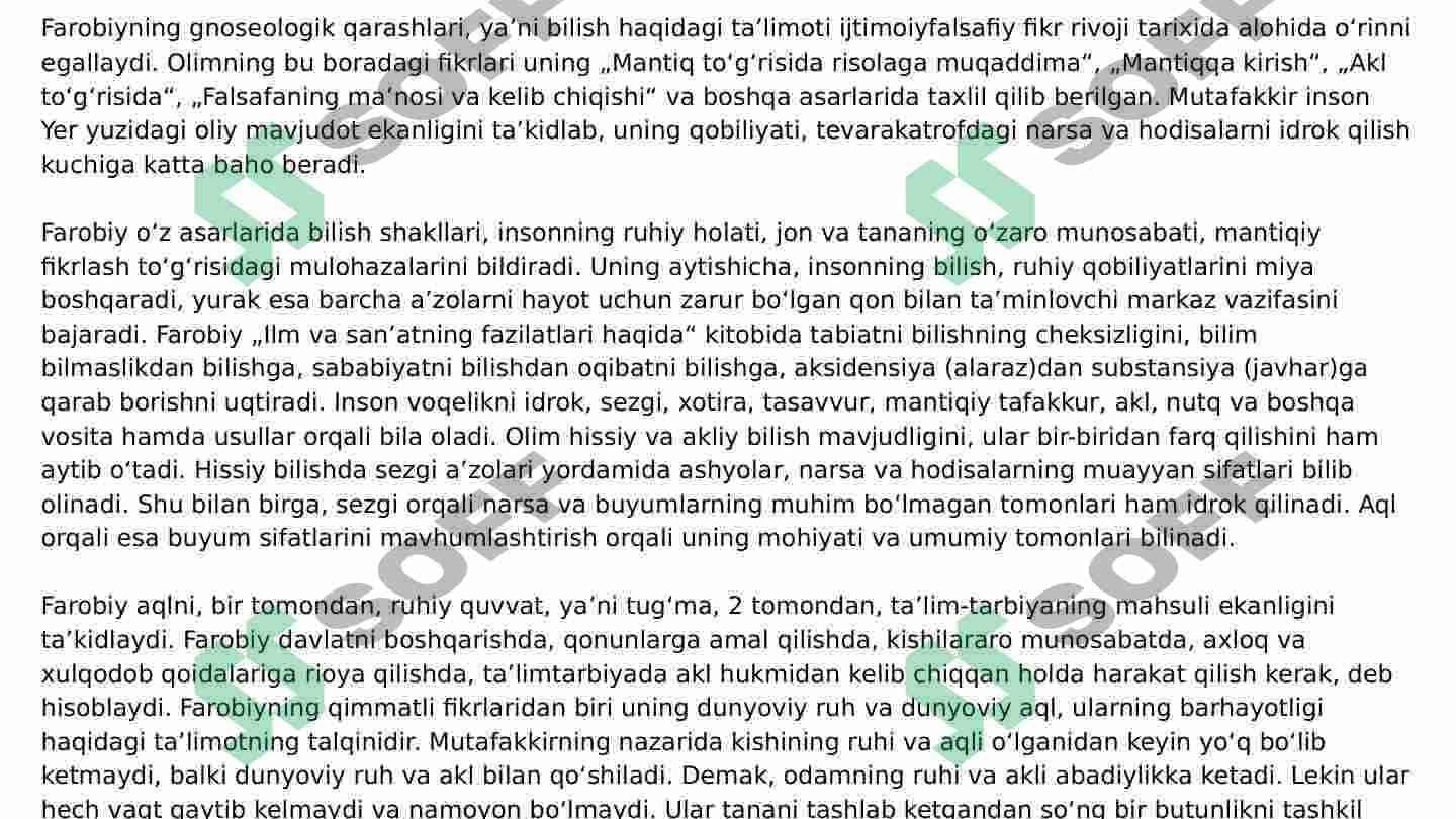 Abu Nasr Farobiyning ijtimoiy-falsafiy qarashlari 7