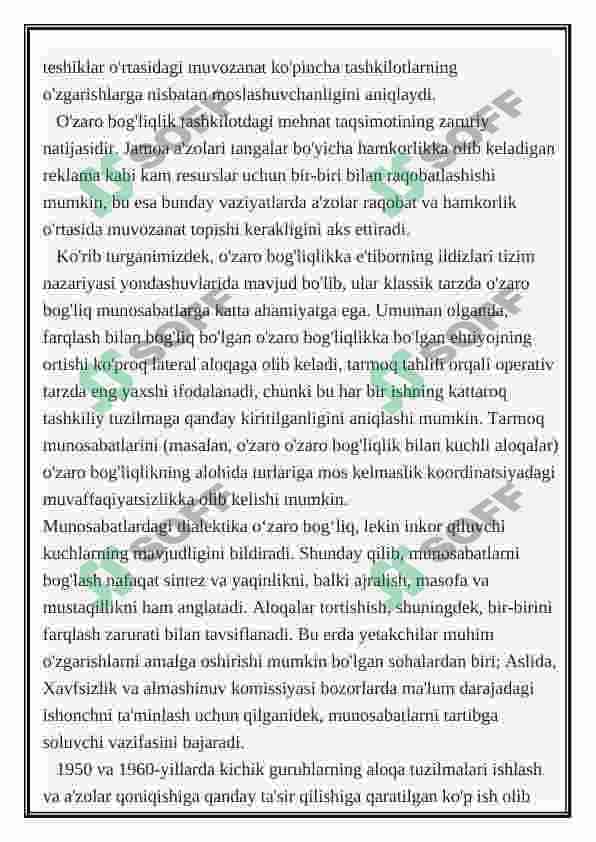 Yetakchi va jamoa munosabatlari 7