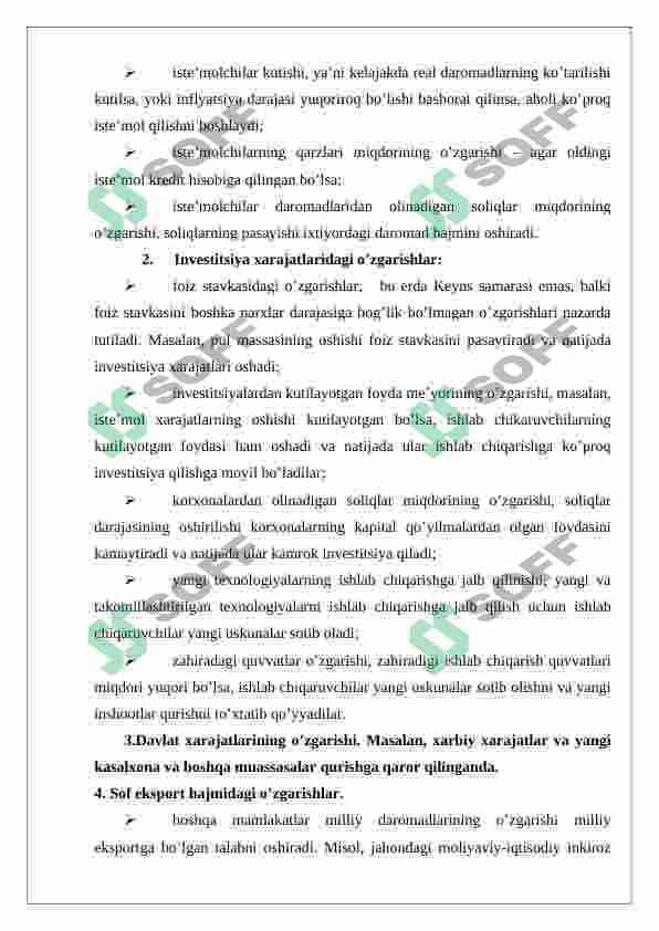 yalpi talab va yalpi taklif rag'banlantirish yo'llari 7