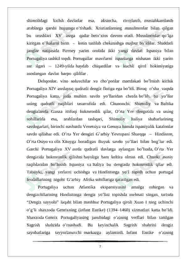 Buyuk Geografik kashfiyotlardan so'ng xalqaro savdo yo'nalishlaridagi o'zgarishlar 7
