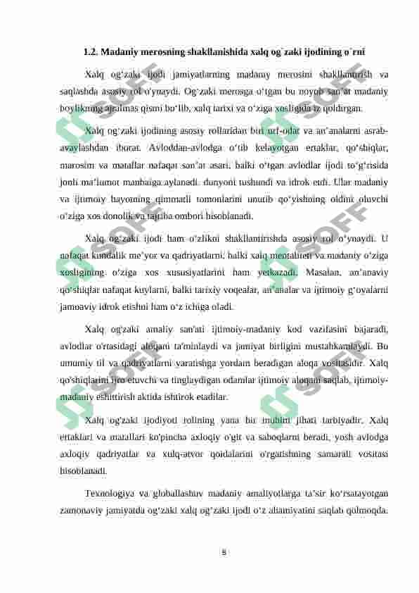 5 - sinf adabiyot darslarida xalq og'zaki ijodi namunalarini o'qitish usullari 8