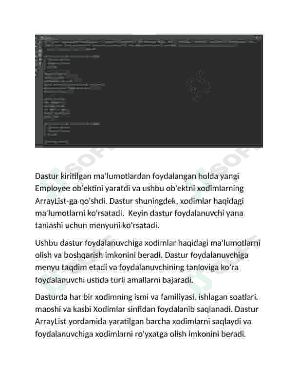 Assignment programming 8