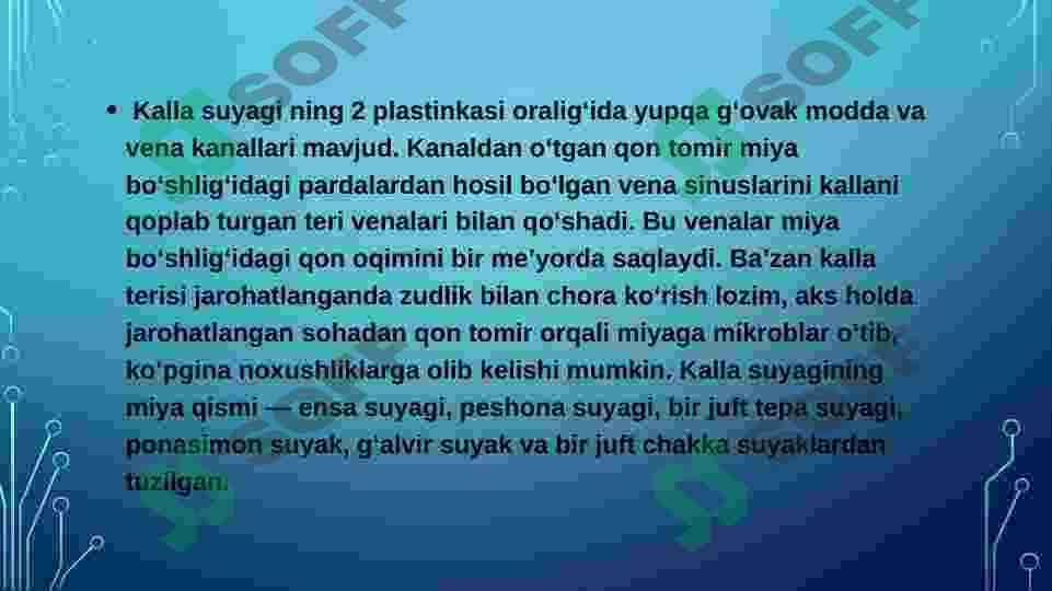 kalla suyaklarining rentgenanatomiyasi. kallaning jinsiy va shaxsiy tafovutlari 8