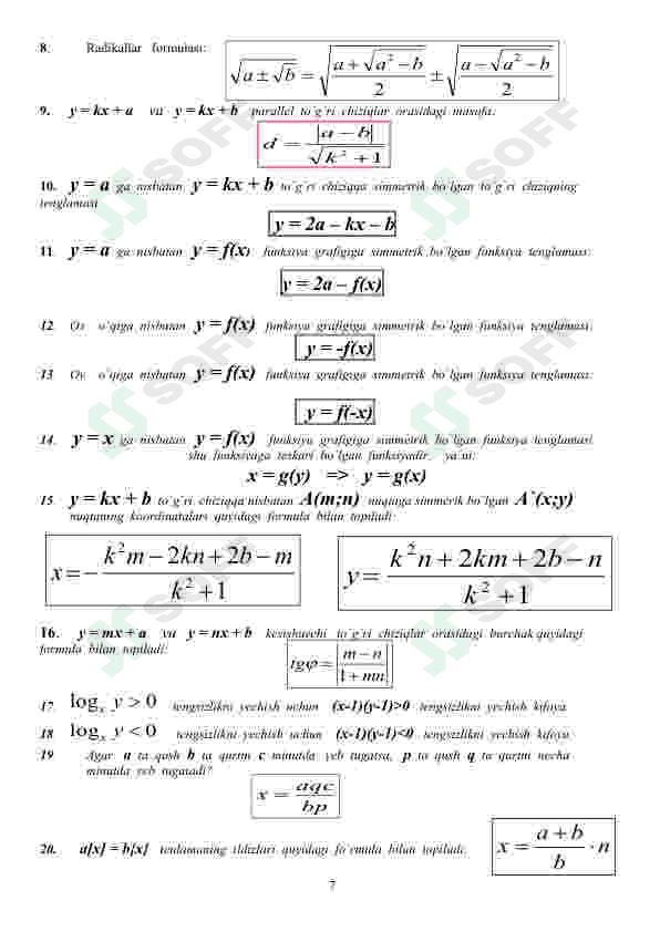Formulalar kitobii 8