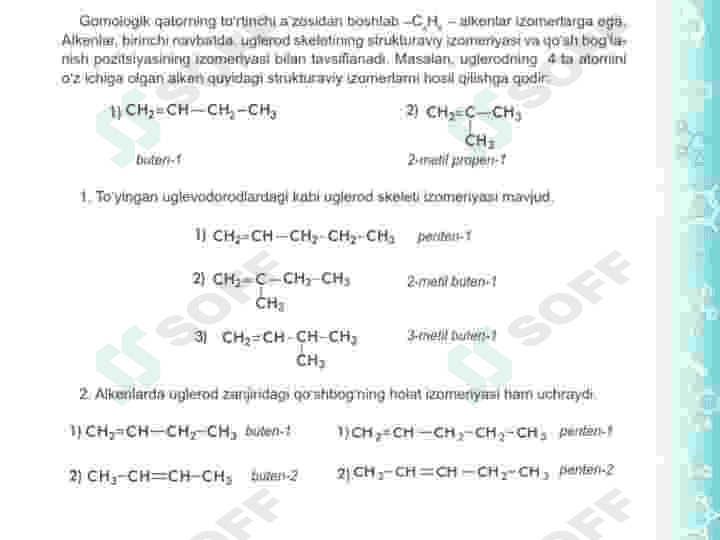 Alkenlarning olinishi. 8