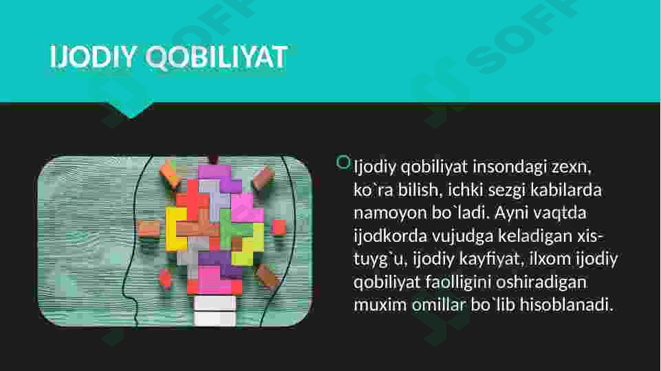 Ijod yangi qadriyatlar yaratish omili 8