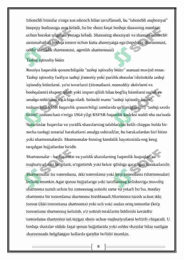 Bitimlar va ularning turlari 8