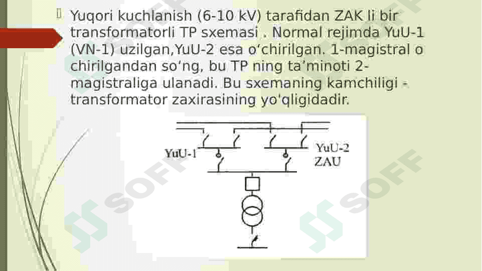 6-10 kV li taminot tarmoqlari ahamiyati. 8