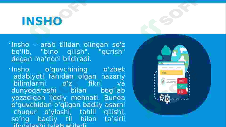 ESSE va insho tushunchasi uning tarkibi va tuzilishi. 8