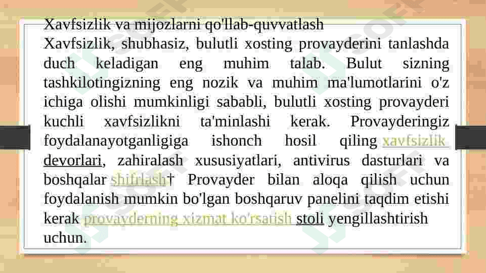 Bulutli hosting provayderi 8