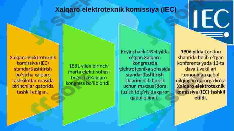 Metrologiya bo’yicha xalqaro tashkilotlar 8