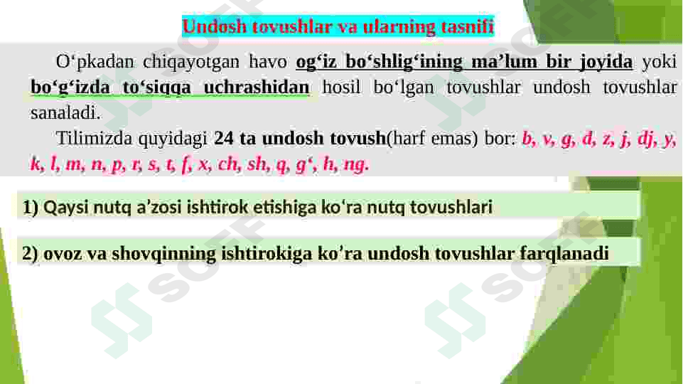 Fonetika haqida umumiy tushuncha. 8