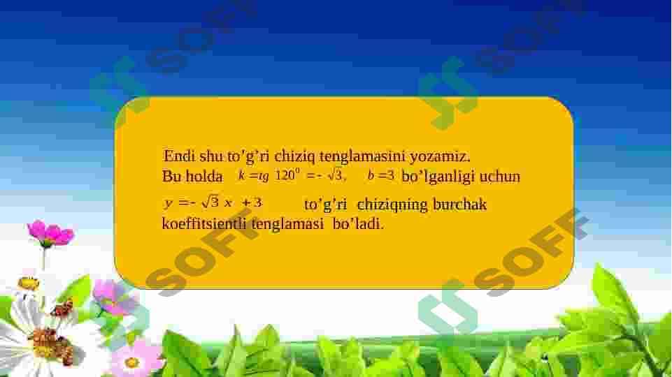 Fazoda ikki to'g'ri chiziq orasidagi burchak 8
