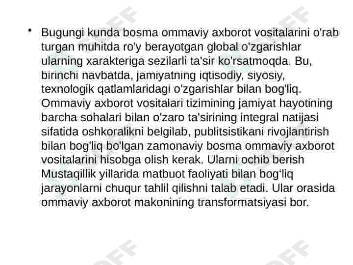 Jaxon media va axborot tizimida raqobat muhiti 8