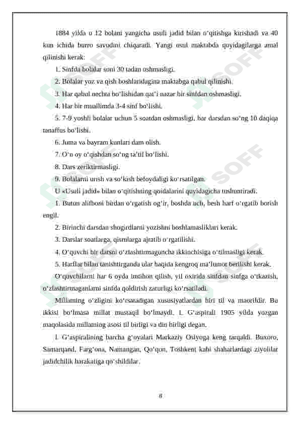 Pedagok faoliyatida jadid ma'rifatparvarlarining merosidan foydalanish 8