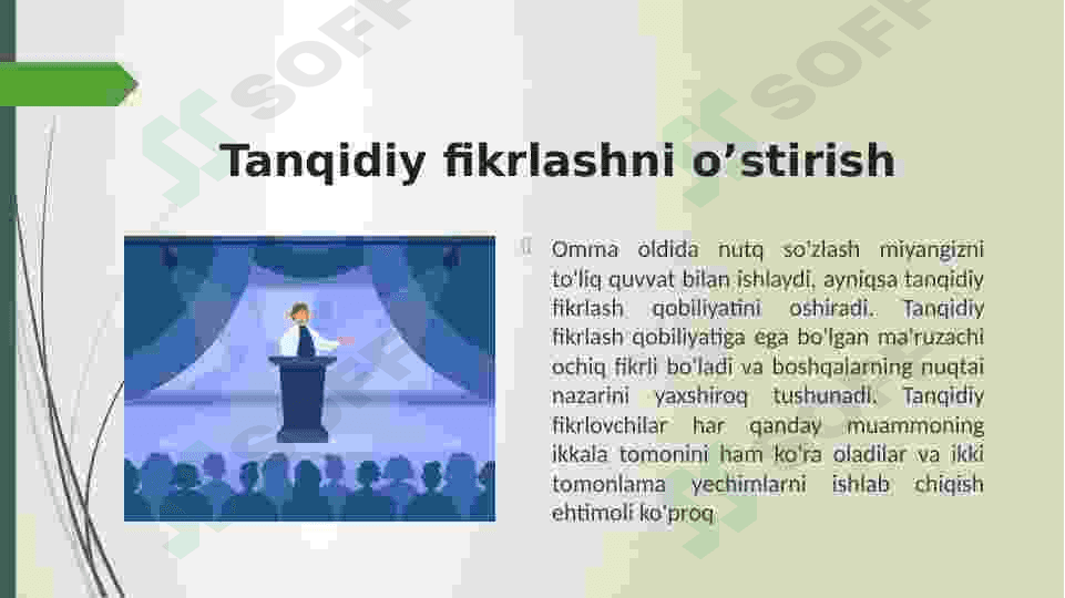 Ommaviy ma’ruzalar, notiqlik turlari 8