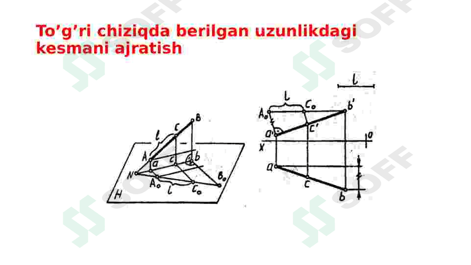 To'g'ri chiziqning izlari. 8