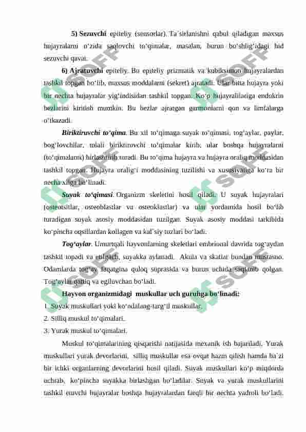 tirik organizmlarning gorizontal va vertikal o'zgarish 8