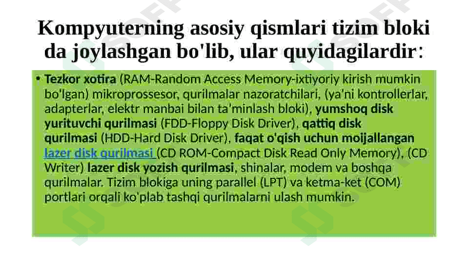 Kompyuter va uning tuzilishi 8