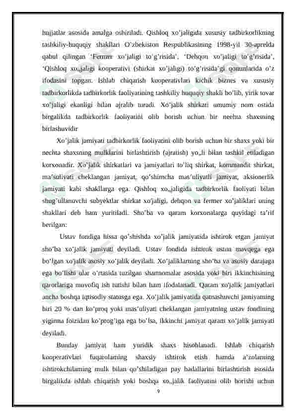 Agrar munosabatlar va ularning bozor tizimidagi xususiyatlari 8