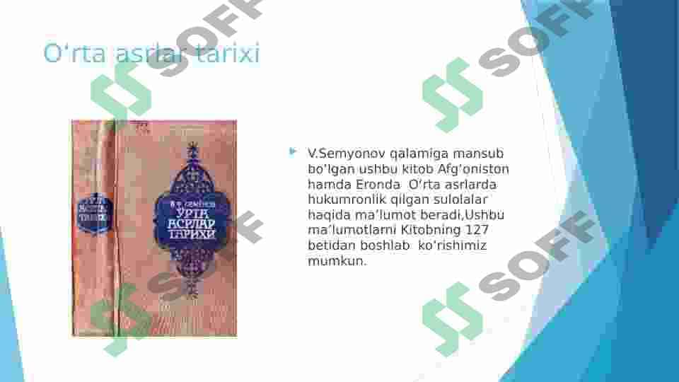SSSR VA MUSTAQILLIK DAVRIDA ERON HAMDA AFG’ONISTON TARIXIGA OID MANBA-ADABIYOTLAR TAHLILI 8