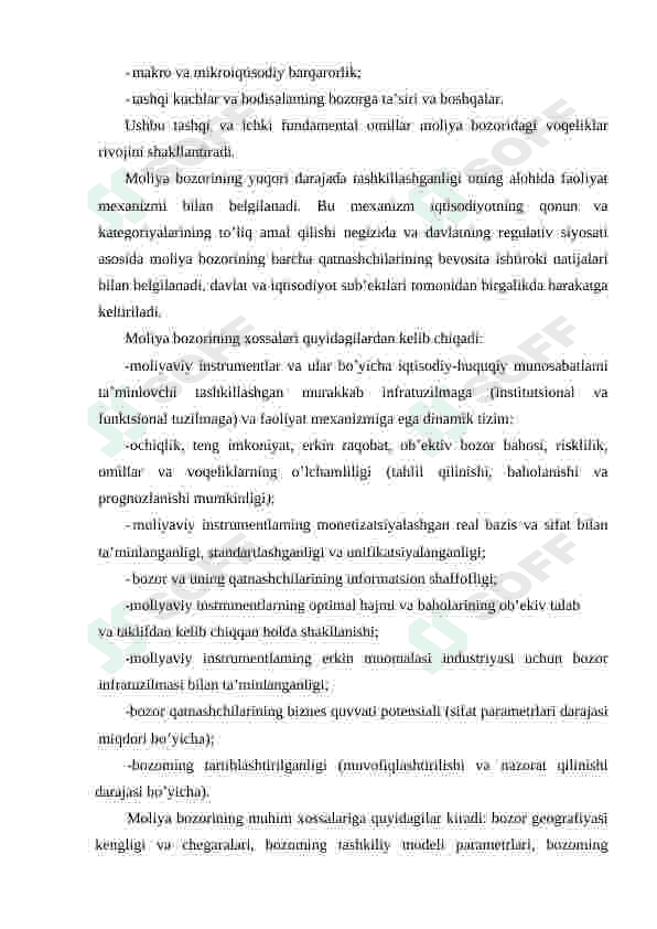 O'zbekistonda moliya bozorining shakllanishi va rivojlanishi 8