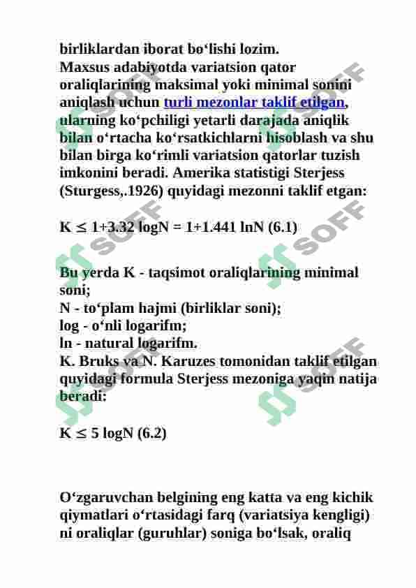 Ko'plik,variatsion qator va ular bilan ishlash.Moda,mediana,tartiblash 8