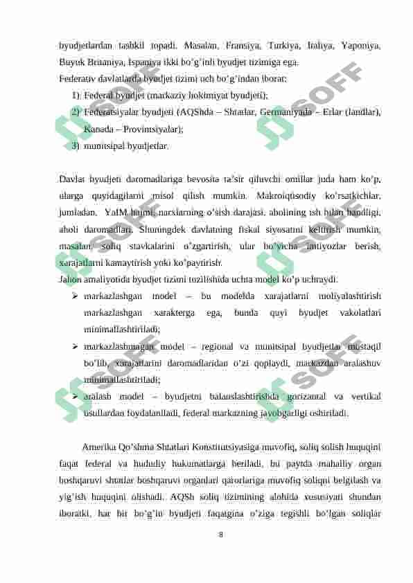 Germaniya Federativ Respublikasi davlat byudjeti 8