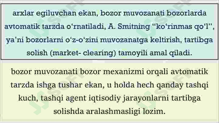 Makroiqtisodiy muvozanatnining klassik nazariyasi 8