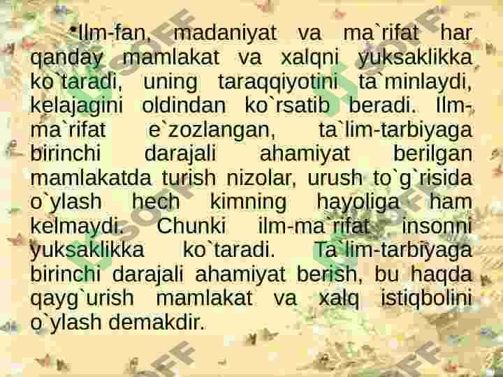 O'zbekistonda ta'lim sohasidagi islohotlar 8