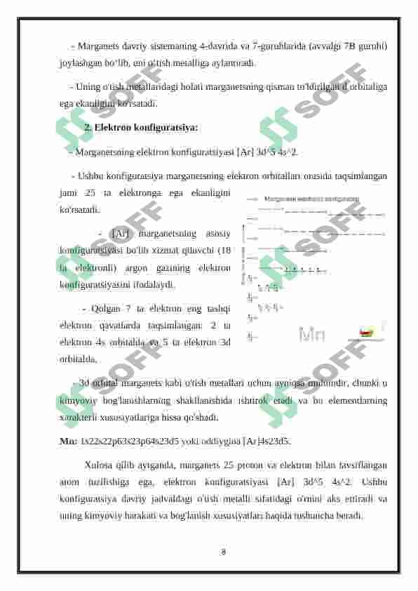Marganes va uning birikmalari 8