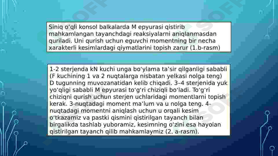 Ta’sir chiziqlari yordamida zo’riqishlarni aniqlash 8