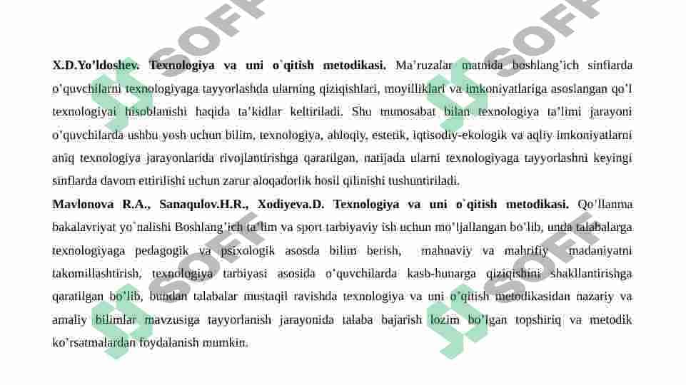 BOSHLANG'ICH SINF TEXNOLOGIYA DARSLARIDA O'QUVCHILARNING BILISH FAOLIYATINI SHAKLLANTIRISH METODLARI 8