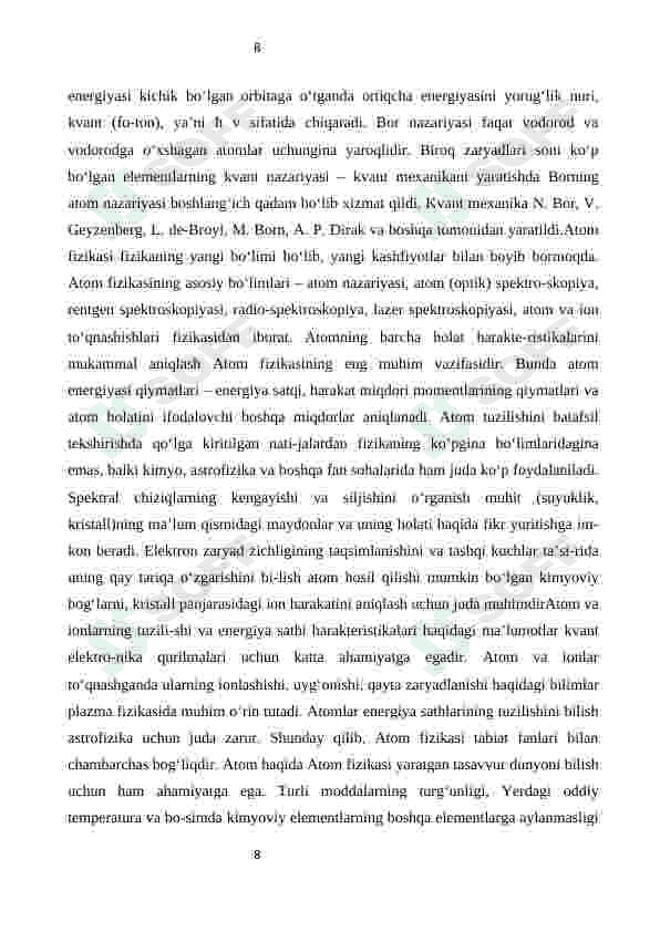 ‘’MASALA YECHISH MASHG’ULOTLARIDAN PEDAGOGIK TEXNOLOGIYALARDAN FOYDALANISH  USULLAR’’ 8