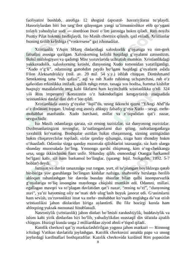 XI-XV ASRLARDA YEVROPA MADANIYATI 8