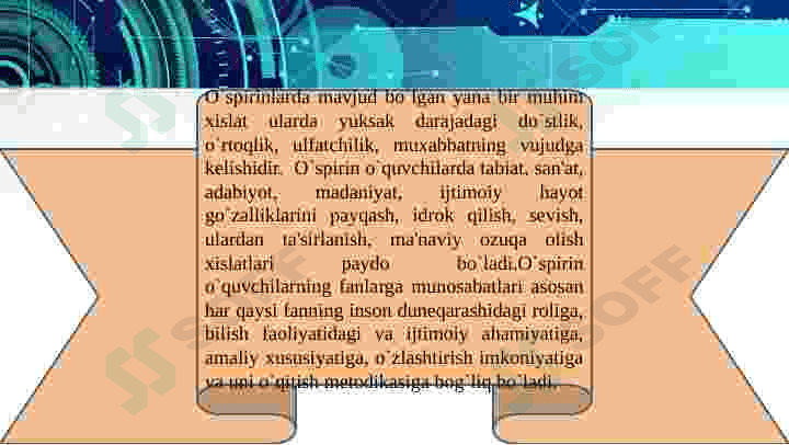 ILK O’SPIRINLIK DAVRIDA O’QUV KASBIY FAOLIYATINING YETAKCHI FAOLIYATGA AYLANISHI VA KASB TANLASH MUAMMOSI. 8