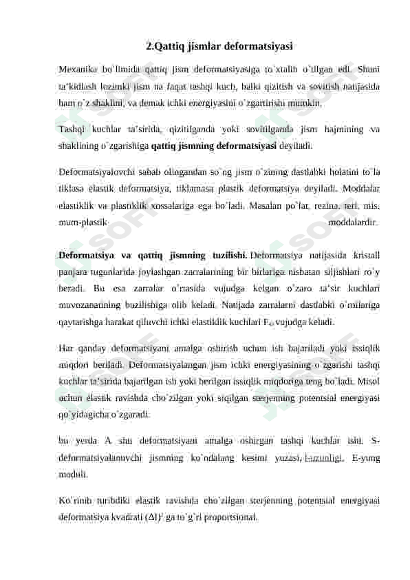deformatsiya potensial energiyasi 8