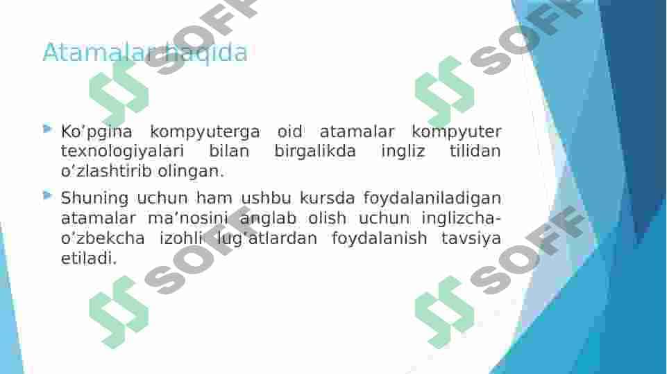Operatsion tizim tushunchasi va rivojlanish bosqichlari. 8