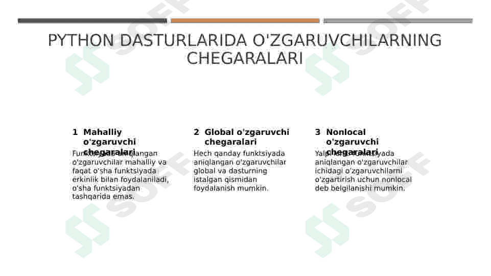 Pythonda  funksiyalar va o‘zgaruvchilar 8