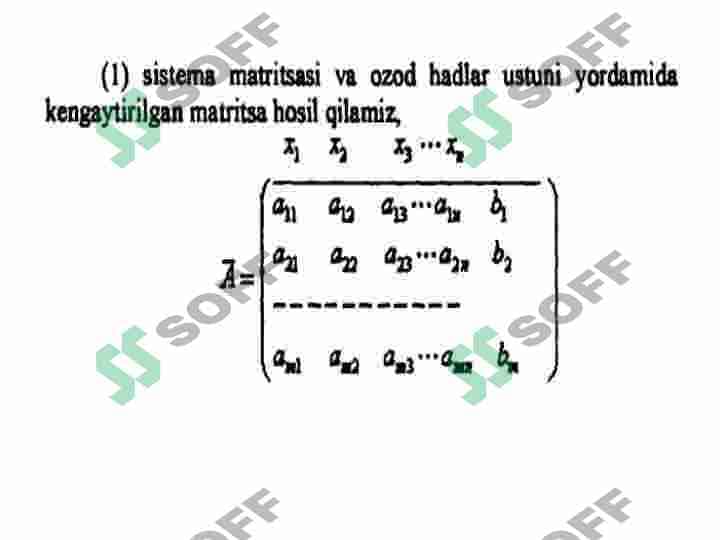 Umumiy ko'rinishdagi chiziqli tenglamalar sistemasini yechish. Bir jinsli chiziqli tenglamalar sistemasi. Chiziqli tenglamalar sistemasining iqtisodiy tadbiqlari. Leont’evning tarmoqlararo balans modeli. 8