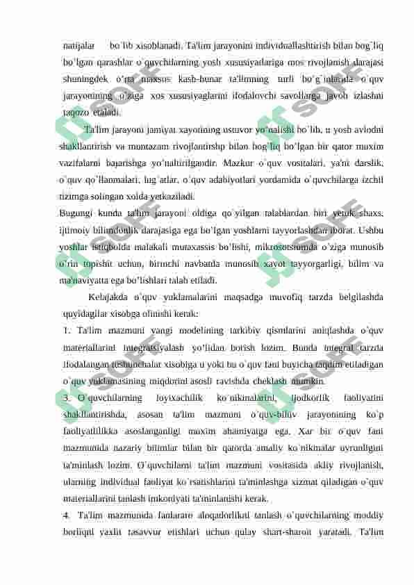AKADEMIK LITSEY, KASB-HUNAR KOLLEJLARI INFORMATIKA FANLARINING MAQSADI, MAZMUNI, UZVIYLIGI VA UZLUKSIZLIGI 8