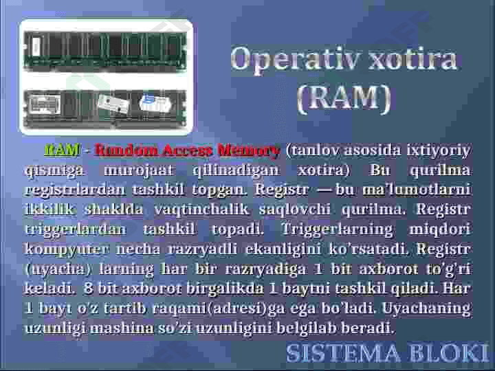 Kompyuter qurilmalari 8