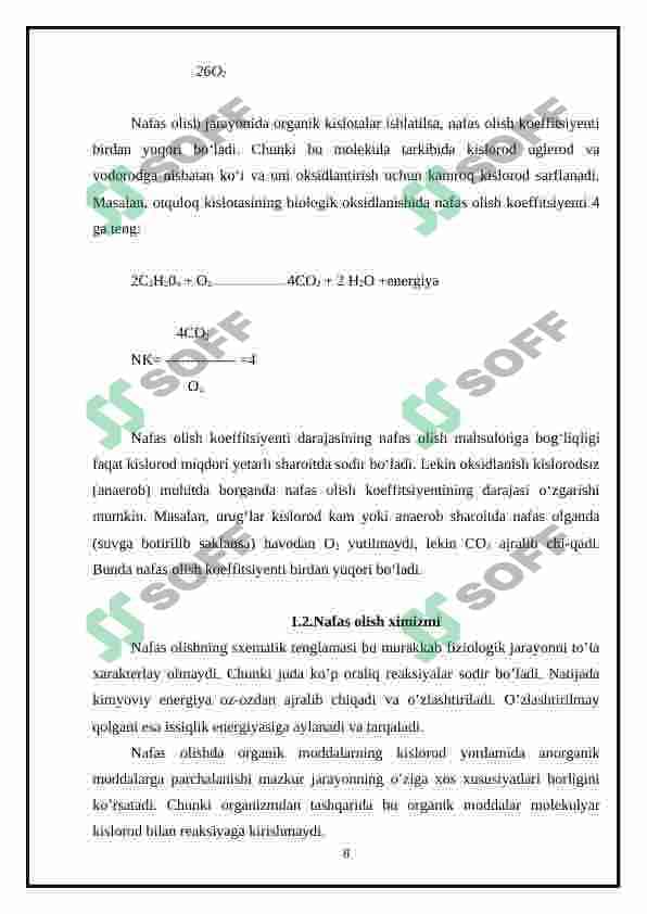 nafas olishda fermentlar ishtiroki 8