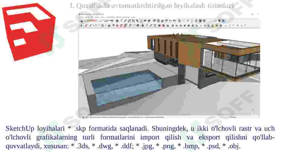 QURILISHDA AVTOMATLASHTIRILGAN LOYIHALASH TIZIMLARI. 8