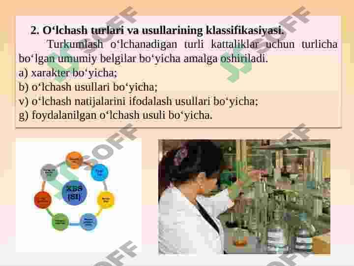 O`LCHASHLAR NOANIQLIGINI IFODALASH BOSQICHALARI 8