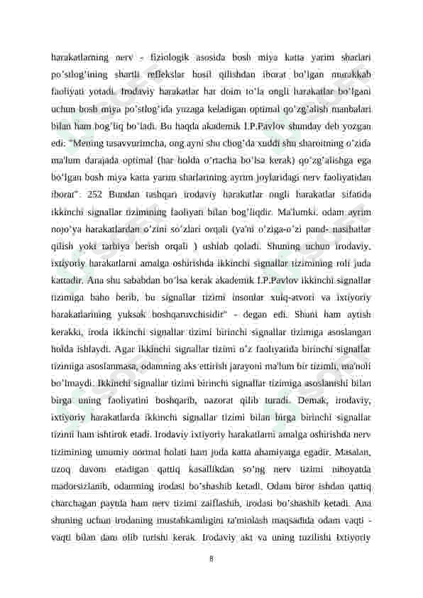 Iroda nazariyalari 8