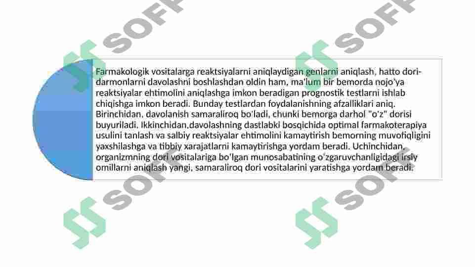 Farmakogenomika haqida tushuncha  slayd 8